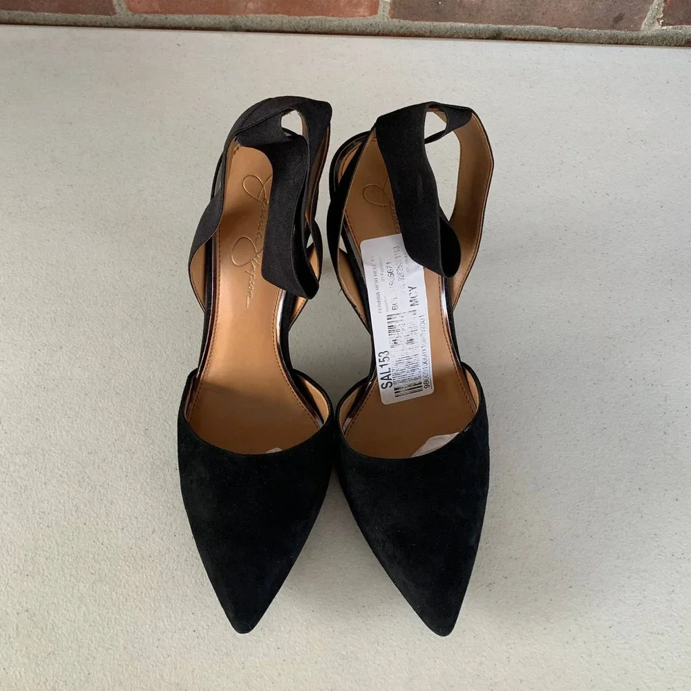 Jessica Simpson Perinna Pointed-toe Stiletto Heel Ankle Strap Pumps Women US 10M - Picture 2 of 9